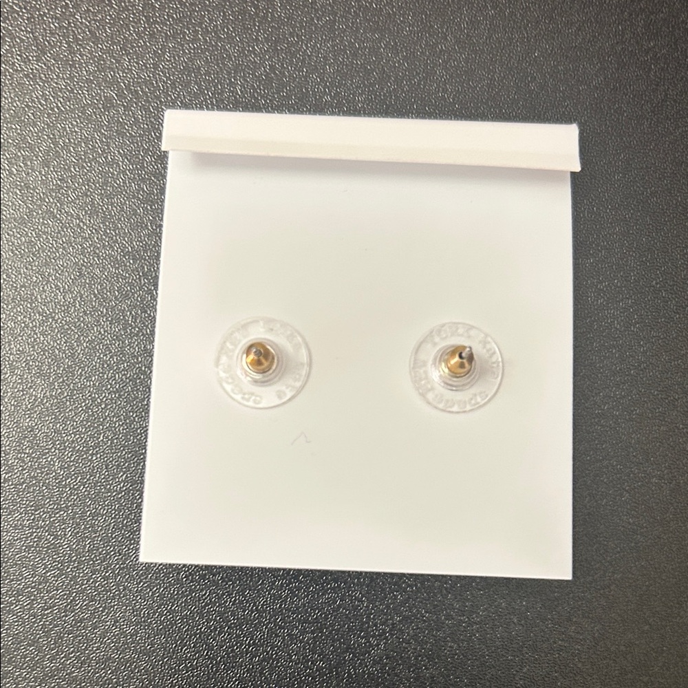 Kate Spade Gold and Cream Flower Earrings for Kids - Picture 3 of 3
